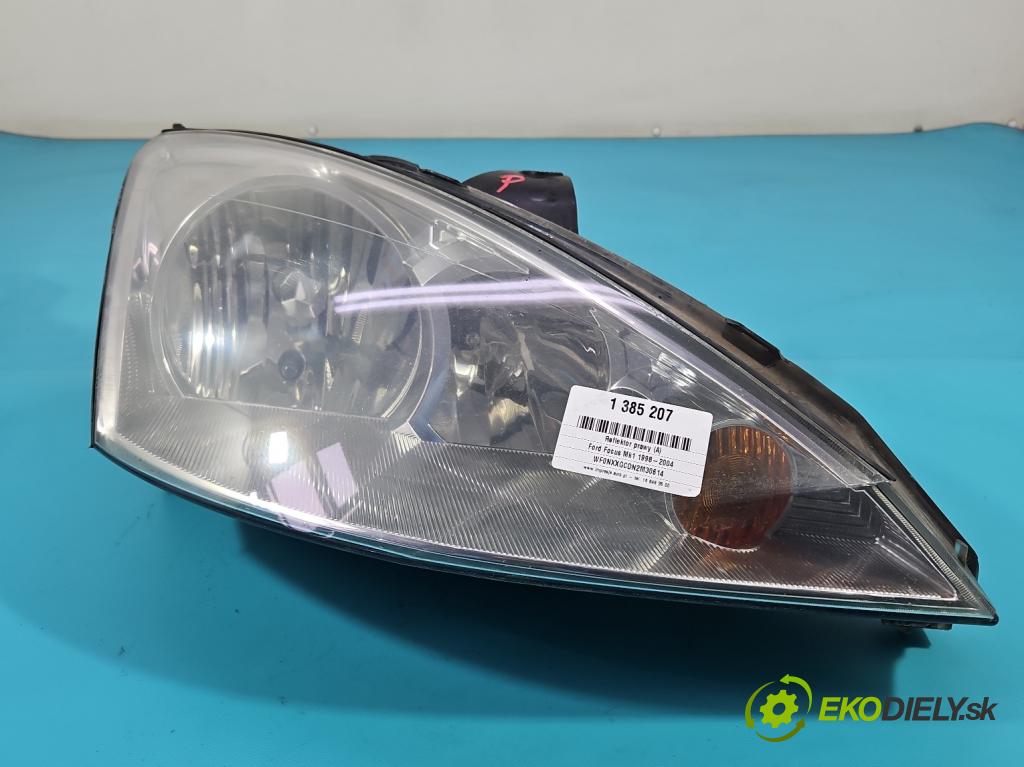 Ford Focus Mk1 1998-2004 1.6 16V 101 HP manual 74 kW 1596 cm3 5- Reflektor: pravý  (Pravé)