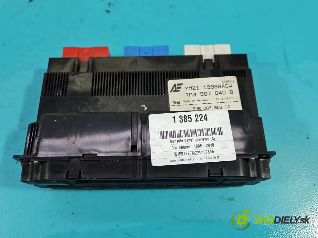 Vw Sharan I 1995-2010 2.8 V6 204 HP manual 150 kW 2792 cm3 5- panel kúrenia 7M3907040B
