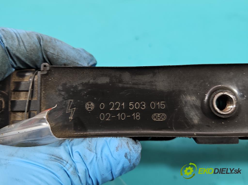 Opel Corsa C 2000-2006 1.2 16V 75 HP manual 55 kW 1199 cm3 5- cievka zapaľovacia 0221503015 (Zapaľovacie cievky, moduly)