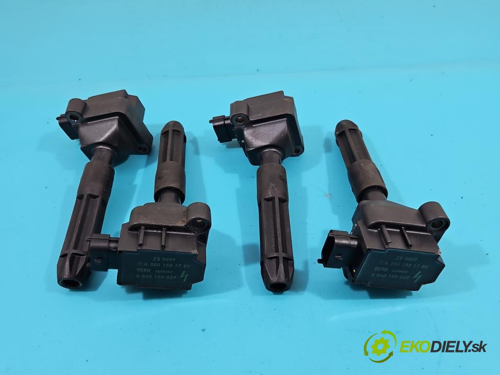 Mercedes CLK I W208 1997-2003 2.0 kompressor 163 HP automatic 120 kW 1998 cm3 2- cievka zapaľovacia A0001501780 (Zapaľovacie cievky, moduly)