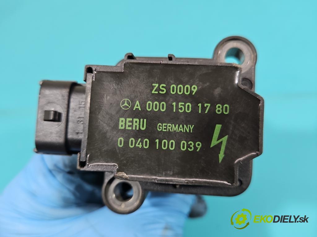 Mercedes CLK I W208 1997-2003 2.0 kompressor 163 HP automatic 120 kW 1998 cm3 2- cievka zapaľovacia A0001501780 (Zapaľovacie cievky, moduly)