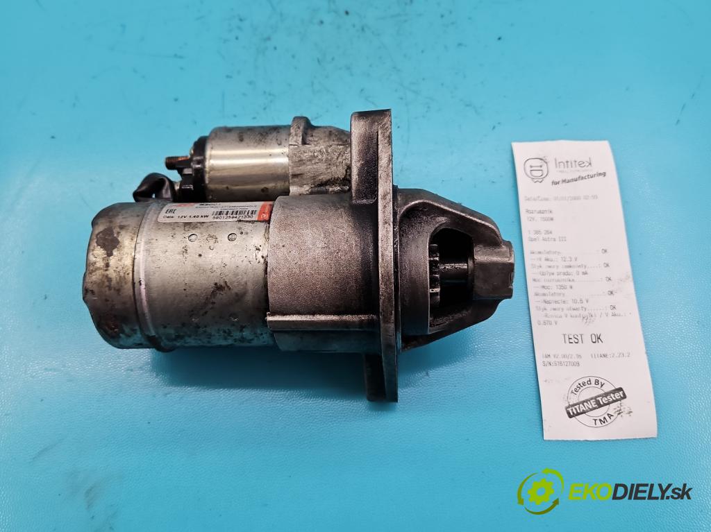 Opel Astra III 2004-2014 1.7 cdti 101 HP manual 74 kW 1686 cm3 5- štartér S2001 (Štartéry)