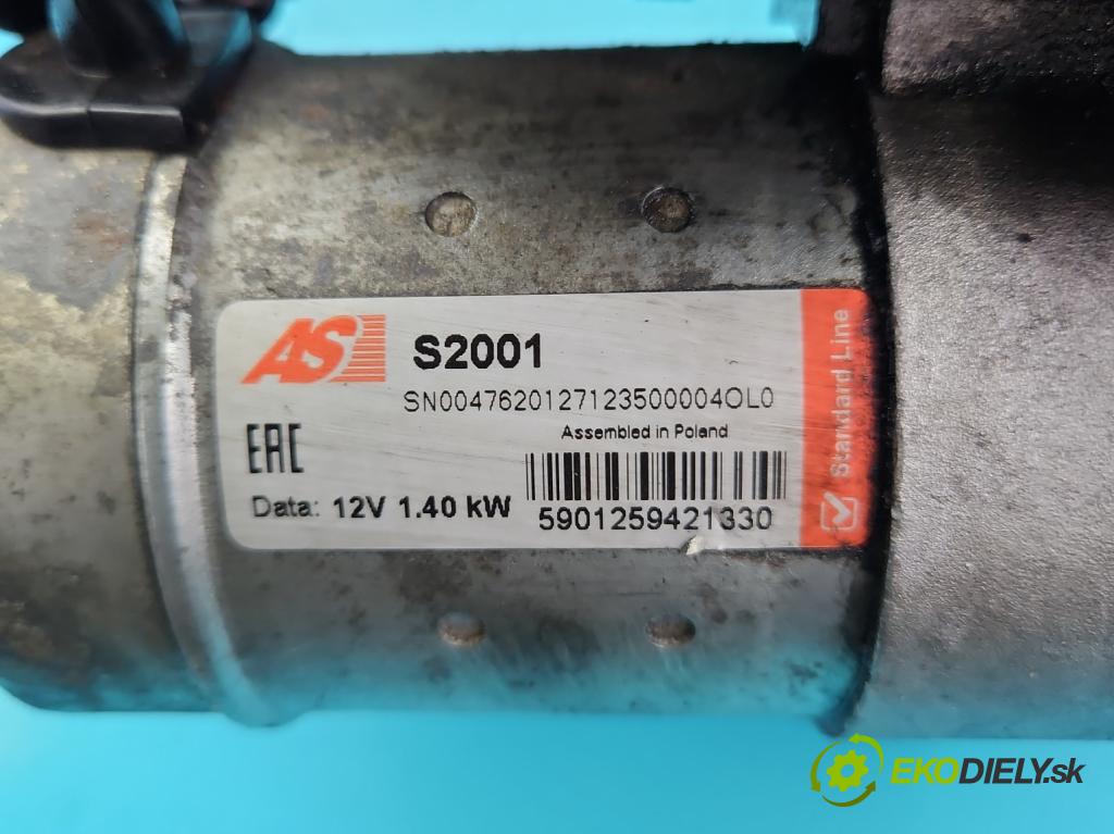 Opel Astra III 2004-2014 1.7 cdti 101 HP manual 74 kW 1686 cm3 5- štartér S2001 (Štartéry)