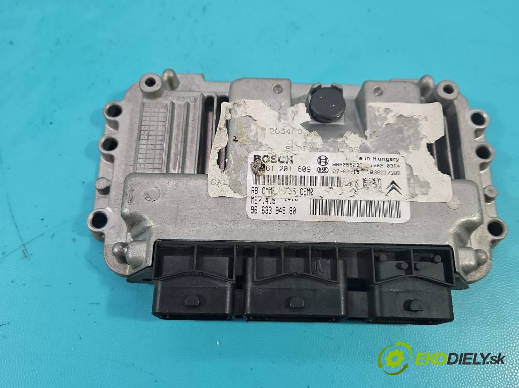 Citroen C4 I 2004-2011 1.6 16V 109 hp manual 80 kW 1587 cm3 5- řídící jednotka motoru 0261201609