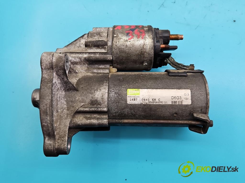 Citroen C4 I 2004-2011 1.6 16V 109 HP manual 80 kW 1587 cm3 5- štartér D6G3 (Štartéry)