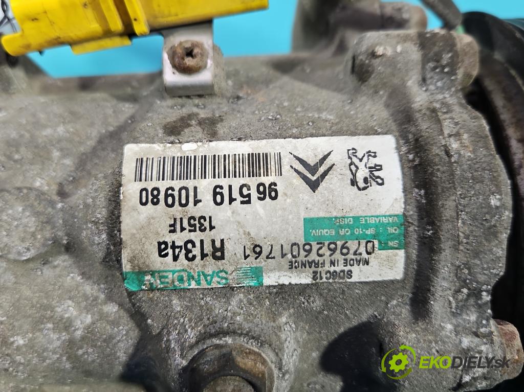 Citroen C4 I 2004-2011 1.6 16V 109 hp manual 80 kW 1587 cm3 5- Kompresor: klíma 9651910980 (Kompresory)