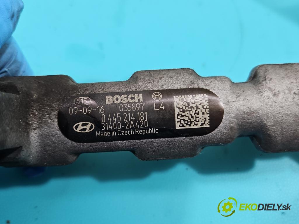 Kia Ceed I 2006-2012 1.6 crdi 116 HP manual 85 kW 1582 cm3 5- lišta vstrekovacia 0445214181 (Vstrekovacie lišty)