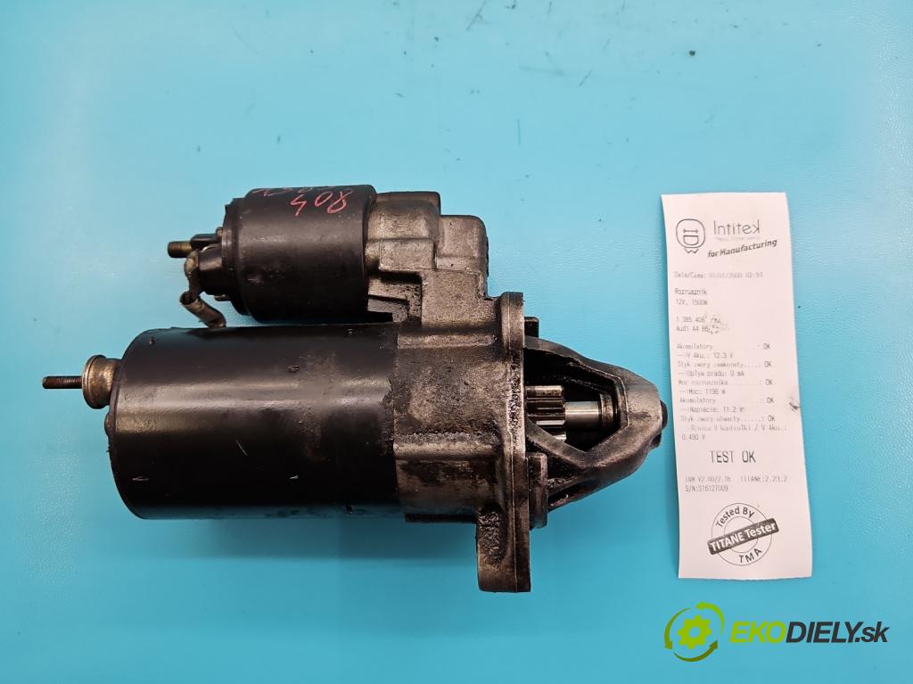 Audi A4 B6 2000-2004 2.0 20V 131 HP automatic 96 kW 1984 cm3 4- štartér  (Štartéry)