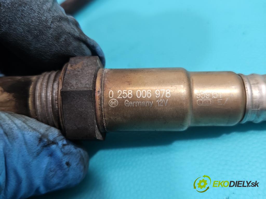 Audi A4 B6 2000-2004 2.0 20V 131 HP automatic 96 kW 1984 cm3 4- Sonda lambda 0258006978 (Lambda sondy)