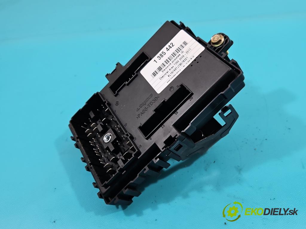 Chevrolet Aveo T250 2006-2011 1,2.0 8V 72 hp manual 53 kW 1150 cm3 4- skříňka pojistková 96651964 (Pojistkové skříňky)