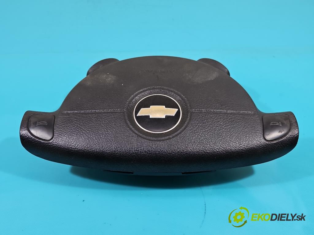 Chevrolet Aveo T250 2006-2011 1,2.0 8V 72 HP manual 53 kW 1150 cm3 4- airbag vzduch: Řidiči: 96654843 (Airbagy)
