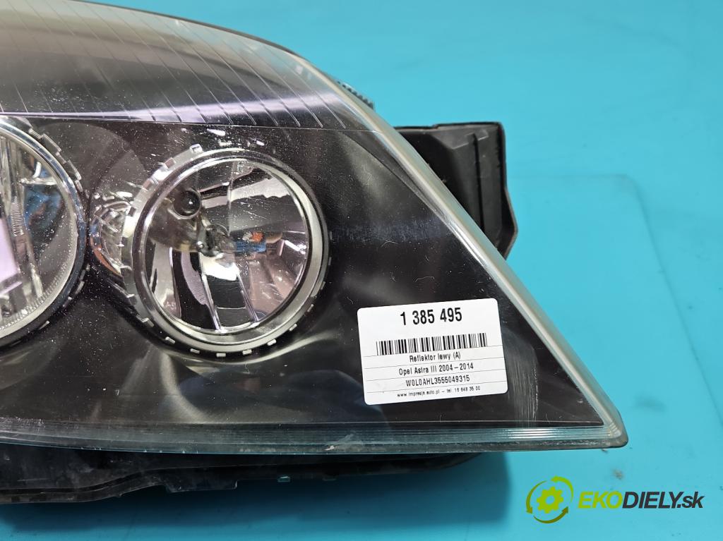 Opel Astra III 2004-2014 1.7 cdti 101 HP manual 74 kW 1686 cm3 5- Reflektor: pravý  (Pravé)