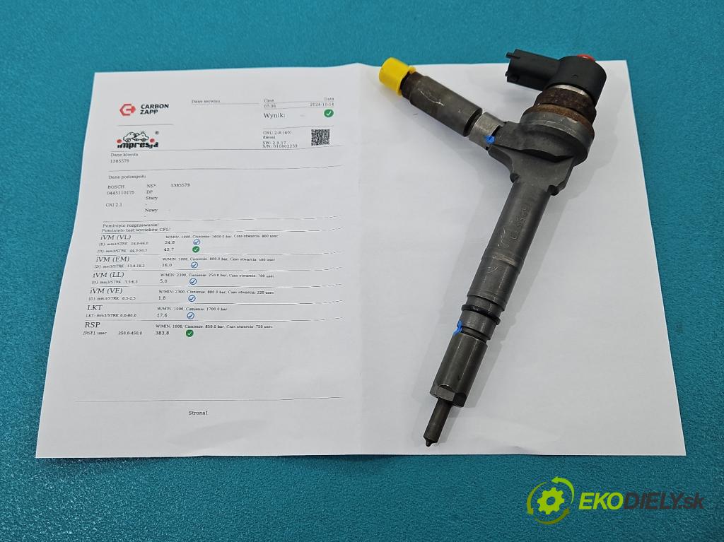 Opel Astra III 2004-2014 1.7 cdti 101 HP manual 74 kW 1686 cm3 5- vstrek 0445110175 (Vstrekovače)