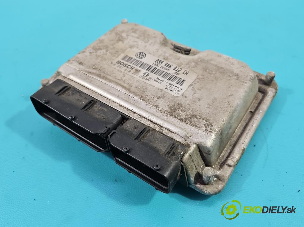 Seat Toledo II 1998-2004 1.9 tdi 90 hp manual 66 kW 1896 cm3 4- řídící jednotka motoru 038906012CA