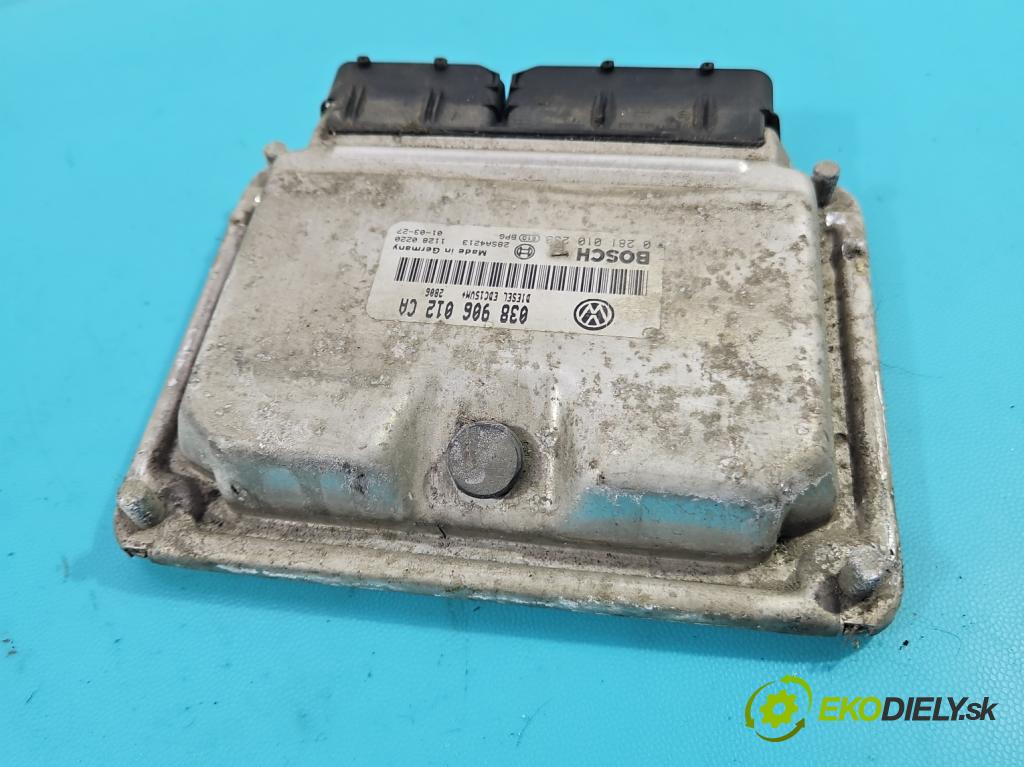 Seat Toledo II 1998-2004 1.9 tdi 90 hp manual 66 kW 1896 cm3 4- řídící jednotka motoru 038906012CA