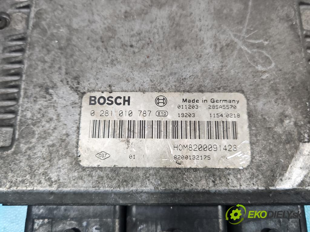 Renault Master II 1998-2010 2.2 dci 90 hp manual 66 kW 2188 cm3 5- řídící jednotka motoru 0281010787
