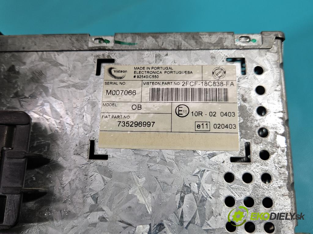 Fiat Stilo 1.6 16V 103 HP manual 76 kW 1596 cm3 5- Radio originál 735296997