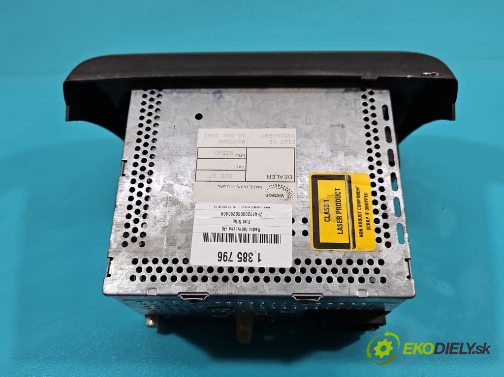 Fiat Stilo 1.6 16V 103 HP manual 76 kW 1596 cm3 5- Radio originál 735296997