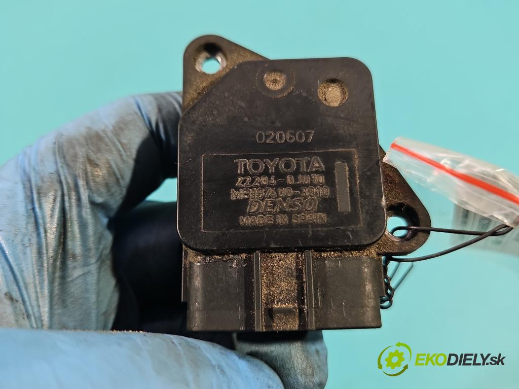 Toyota Corolla E12 2001-2009 1.6 VVti: 110 HP manual 81 kW 1598 cm3 5- průtokoměr: 22204-0J010 (Váhy vzduchu)