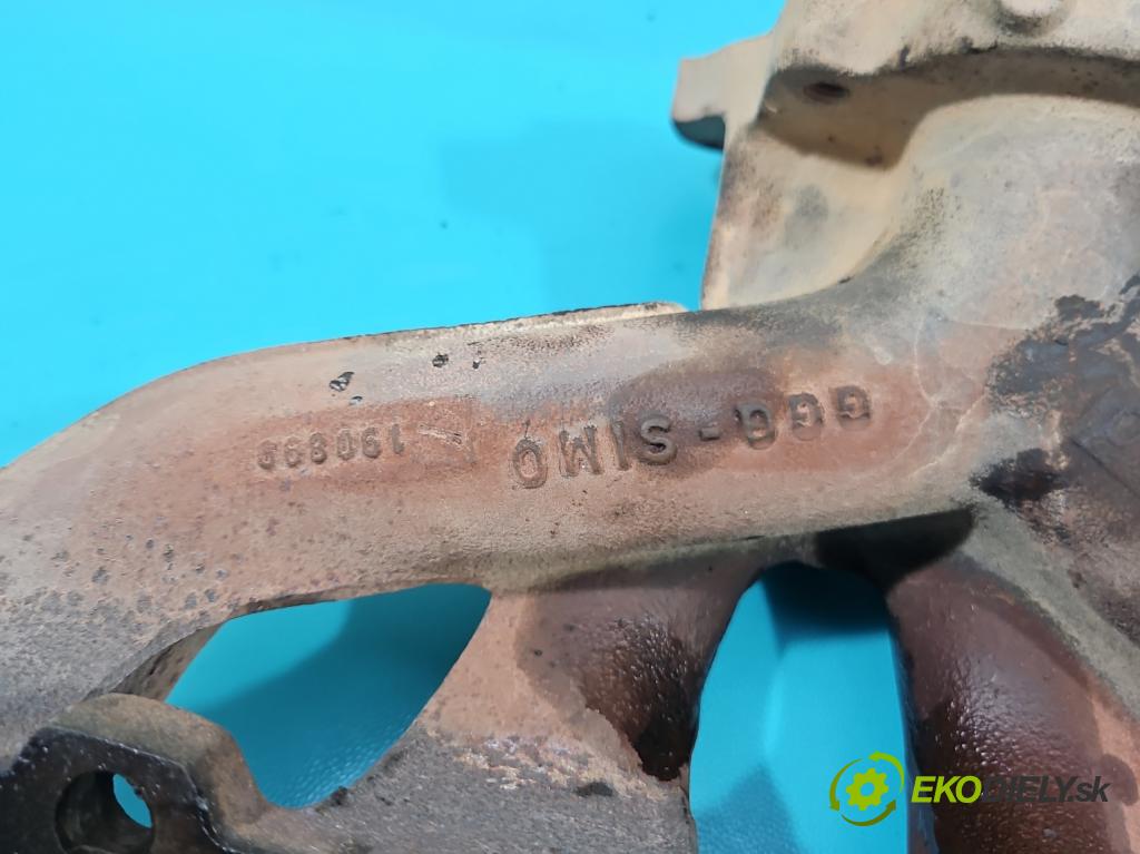 Opel Zafira A 1999-2005 1.8 16v 116 hp manual 85 kW 1796 cm3 5- potrubí výfuk 90536409 (Výfukové potrubí)