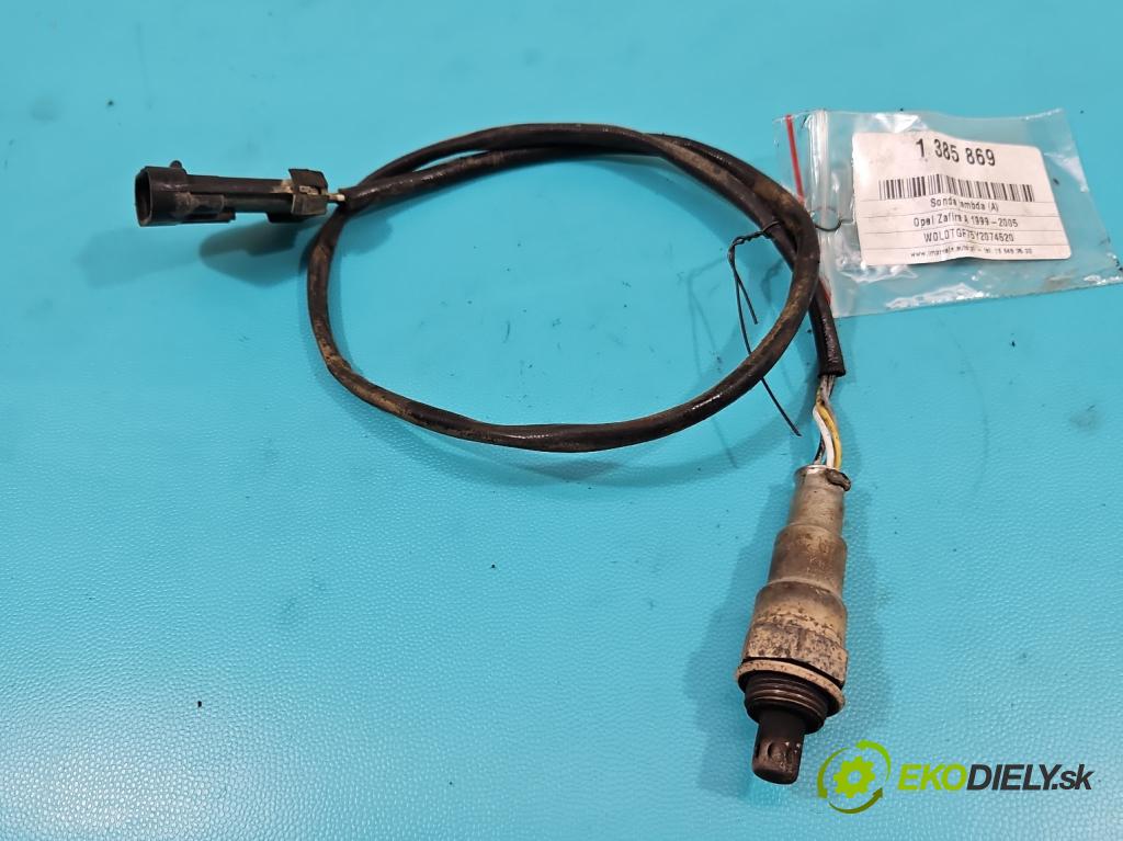 Opel Zafira A 1999-2005 1.8 16v 116 HP manual 85 kW 1796 cm3 5- Sonda lambda OTA7N5A2 (Lambda sondy)
