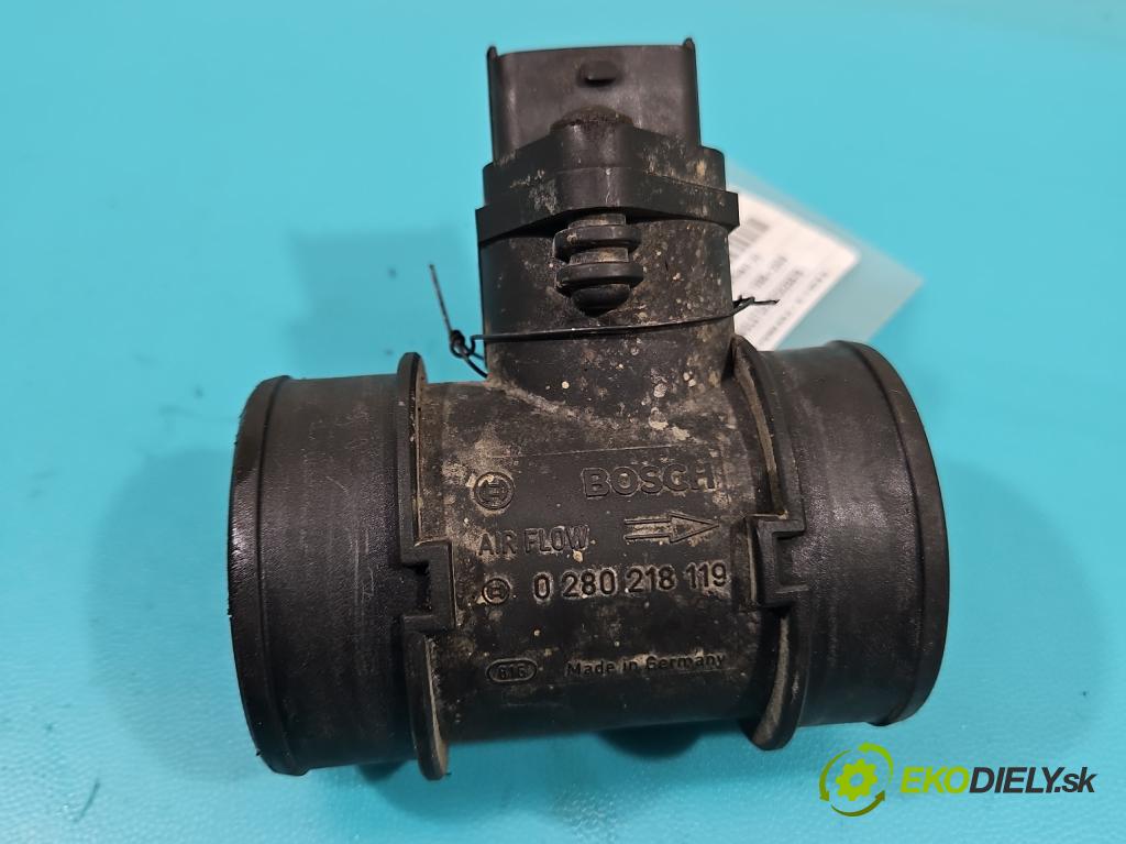 Opel Astra II 1998-2009 1.4 16v 90 HP manual 66 kW 1364 cm3 5- průtokoměr: 0280218119 (Váhy vzduchu)