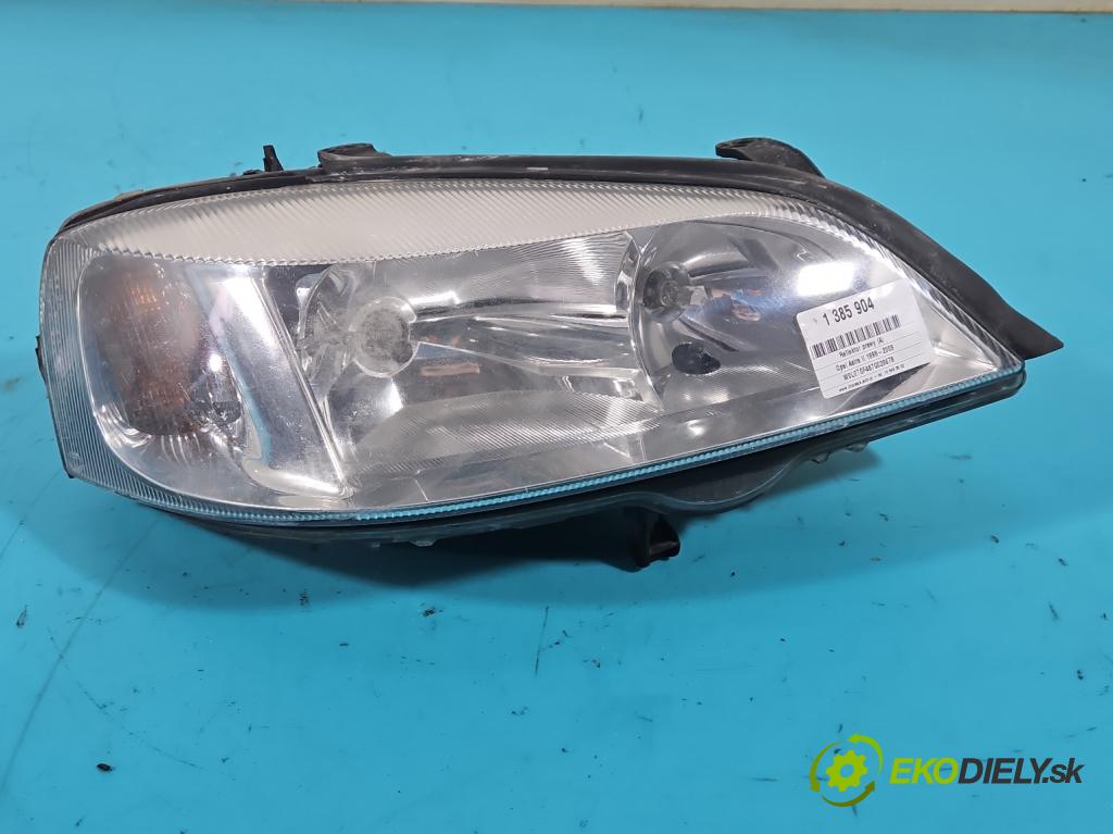 Opel Astra II 1998-2009 1.4 16v 90 HP manual 66 kW 1364 cm3 5- Reflektor: pravý 13132456 (Pravé)