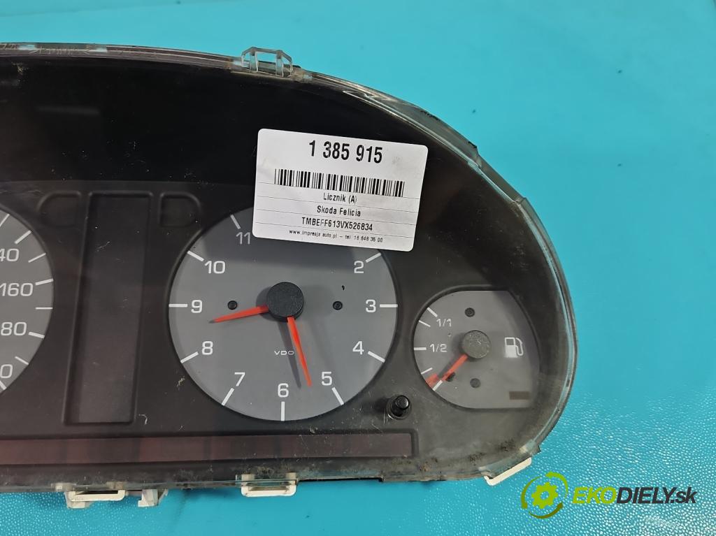 Skoda Felicia 1.3 mpi 54 hp manual 40 kW 1289 cm3 5- Přístrojová deska 443431113820 (Přístrojové desky, displeje)