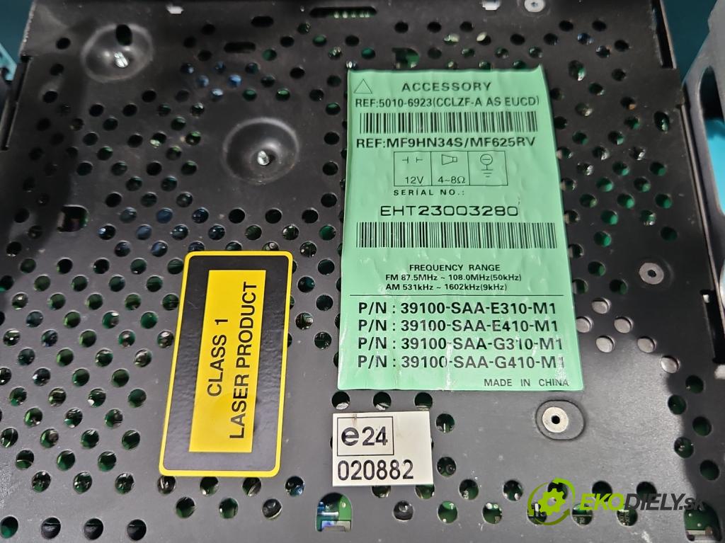 Honda Jazz II 2002-2008 1.3b: 83 HP manual 61 kW 1339 cm3 5- Radio originál 39100-SAA-G412N5
