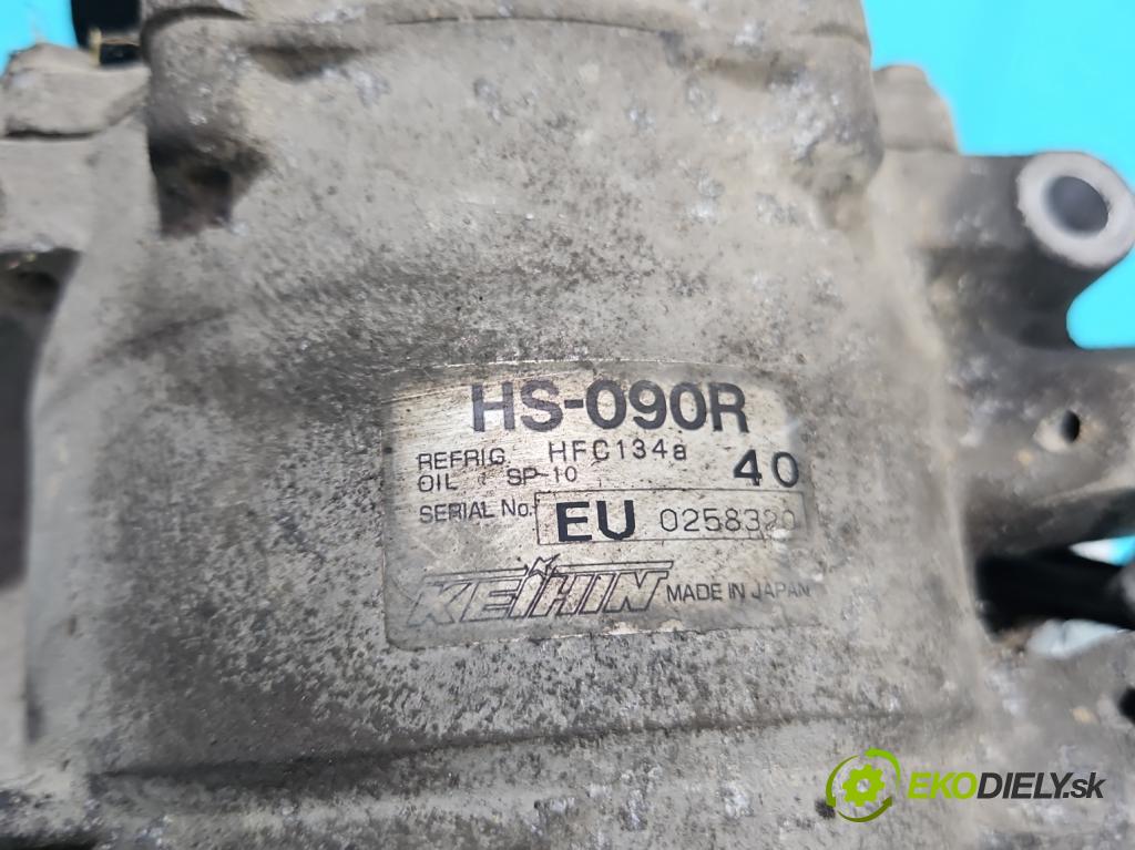 Honda Jazz II 2002-2008 1.3b: 83 hp manual 61 kW 1339 cm3 5- Kompresor: klíma HS-090R (Kompresory)