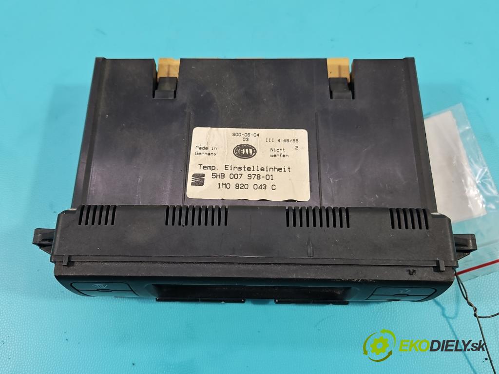 Seat Leon I 1999-2005 1.9 tdi 110 HP manual 81 kW 1896 cm3 5- panel kúrenia 1M0820043C