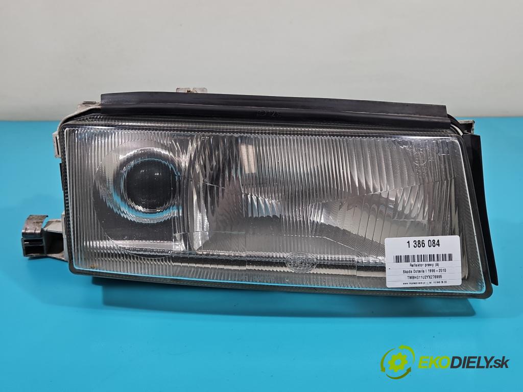 Skoda Octavia I 1996-2010 1.9 tdi 90 HP manual 66 kW 1896 cm3 5- Reflektor: pravý  (Pravé)