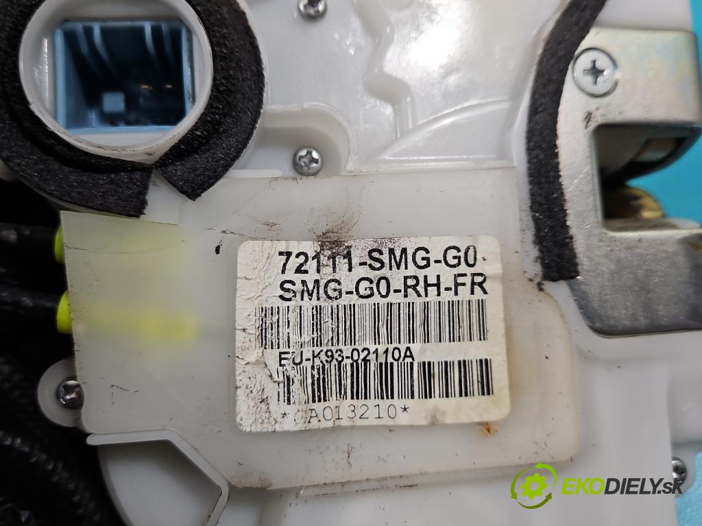 Honda Civic VIII 2006-2011 1.8 16v 140 hp manual 103 kW 1799 cm3 5- zámek přední pravý 72111-SMG-G0