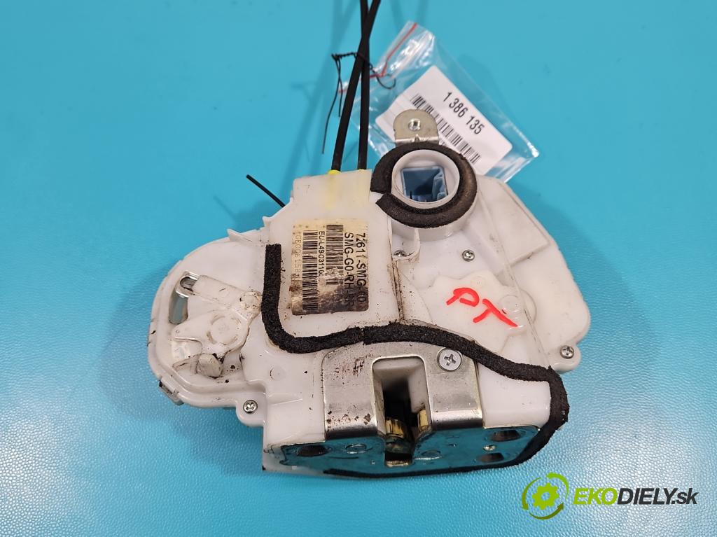 Honda Civic VIII 2006-2011 1.8 16v 140 hp manual 103 kW 1799 cm3 5- zámek zadní pravý 72611-SMG-G0