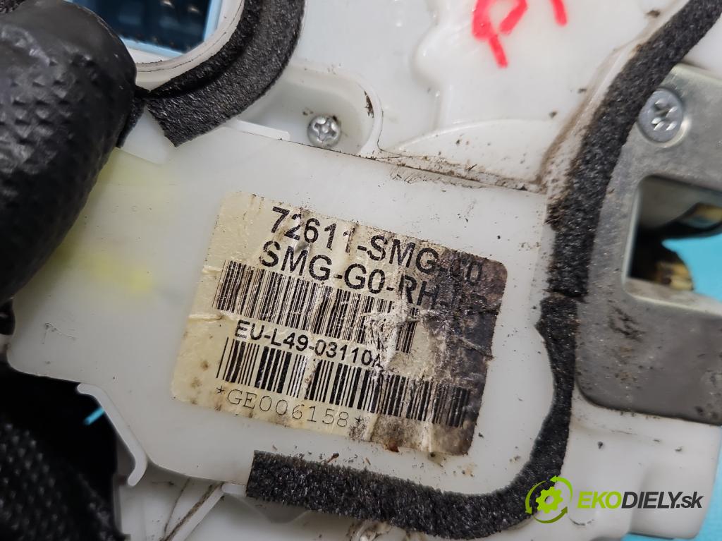 Honda Civic VIII 2006-2011 1.8 16v 140 hp manual 103 kW 1799 cm3 5- zámek zadní pravý 72611-SMG-G0