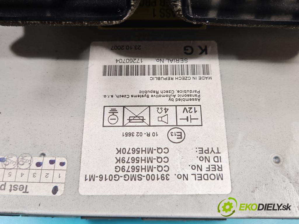 Honda Civic VIII 2006-2011 1.8 16v 140 HP manual 103 kW 1799 cm3 5- Radio originál 39100-SMG-G016-M1