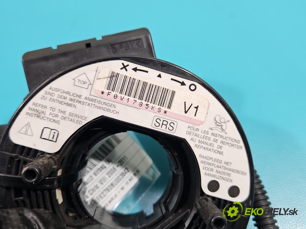 Honda Civic VIII 2006-2011 1.8 16v 140 HP manual 103 kW 1799 cm3 5- Páska: airbag FOV1785KS (Airbagy)
