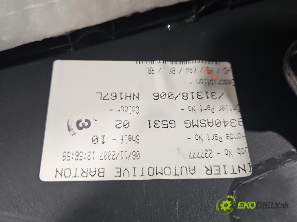 Honda Civic VIII 2006-2011 1.8 16v 140 HP manual 103 kW 1799 cm3 5- operadlo 8340ASMG (Lakťové opierky)