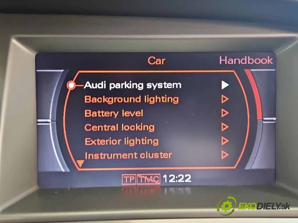 Audi A6 C6 2004-2011 2.7 TDI 179KM automatic 132 kW 2698 cm3 5- Zobrazit: 4F0919603B (Prístrojové dosky, displeje)