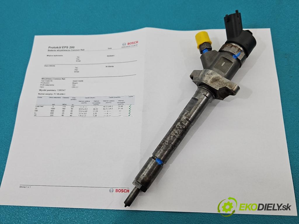 Ford Focus Mk2 2004-2011 1.6 tdci 90 HP manual 66 kW 1560 cm3 5- vstrek 0445110239 (Vstrekovače)