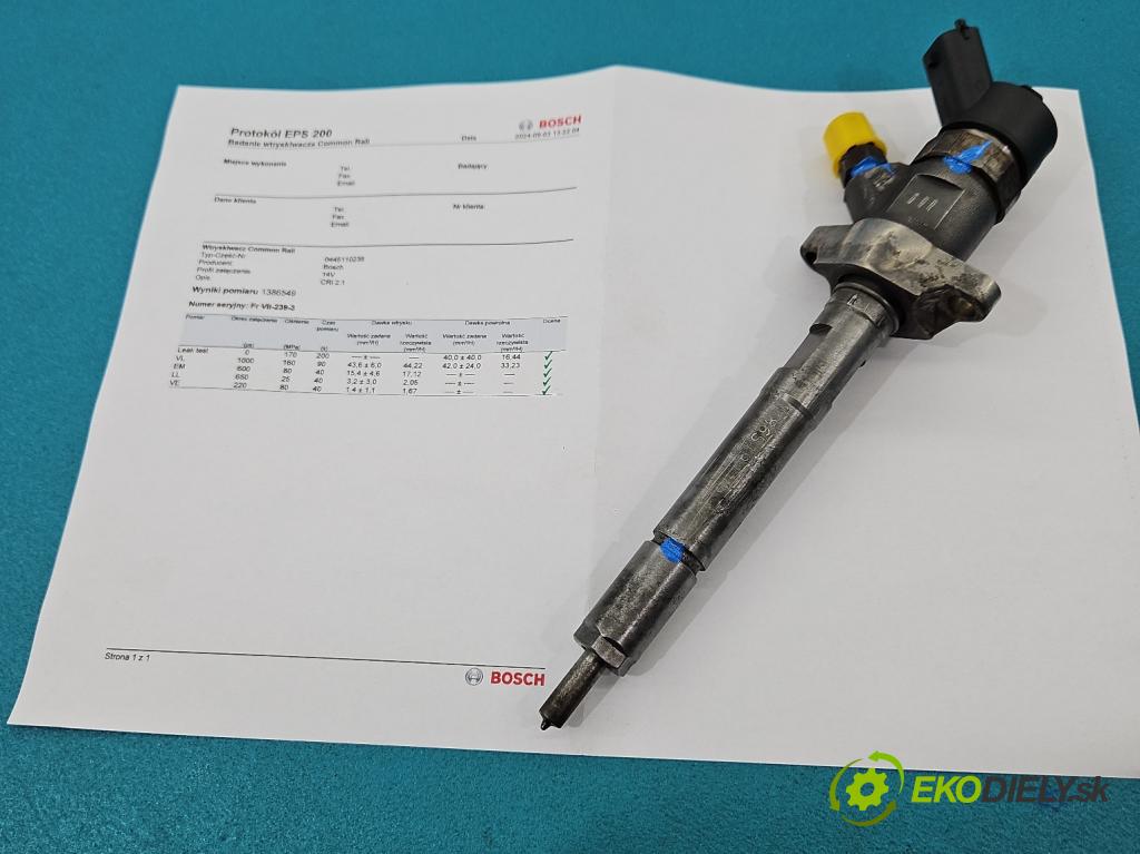 Ford Focus Mk2 2004-2011 1.6 tdci 90 HP manual 66 kW 1560 cm3 5- vstrek 0445110239 (Vstrekovače)