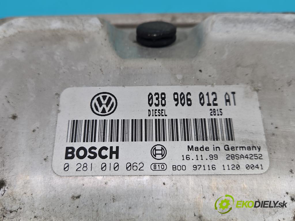Seat Leon I 1999-2005 1.9 tdi 110 hp manual 81 kW 1896 cm3 5- řídící jednotka motoru 038906012AT