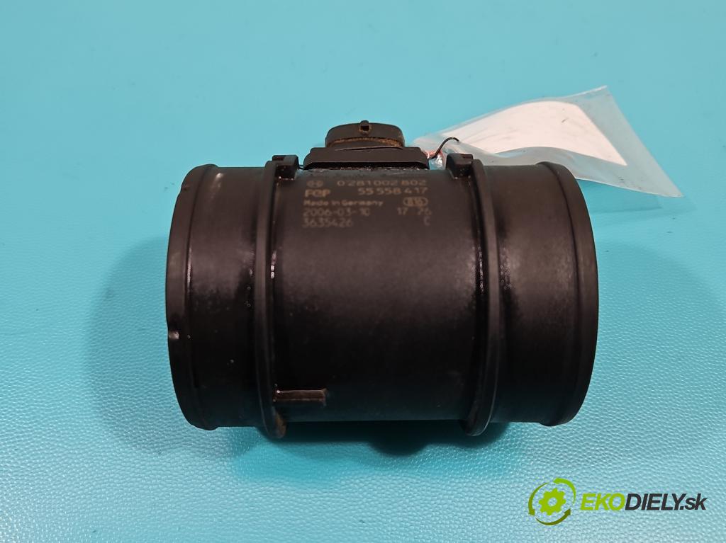 Opel Meriva A 2002-2010 1,3.0 cdti 75 HP manual 55 kW 1248 cm3 5- průtokoměr: 55558417 (Váhy vzduchu)