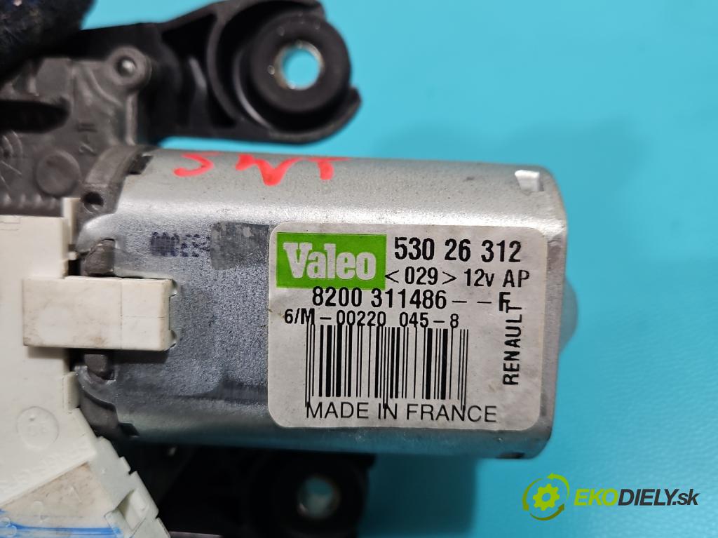 Renault Clio III 2005-2012 1,2.0 16v 101 hp manual 74 kW 1149 cm3 5- motor stěrače zadní 53026312