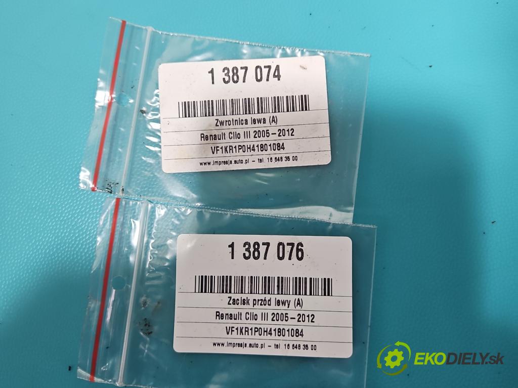 Renault Clio III 2005-2012 1,2.0 16v 101 HP manual 74 kW 1149 cm3 5- náboj ľavé  (Náboje)