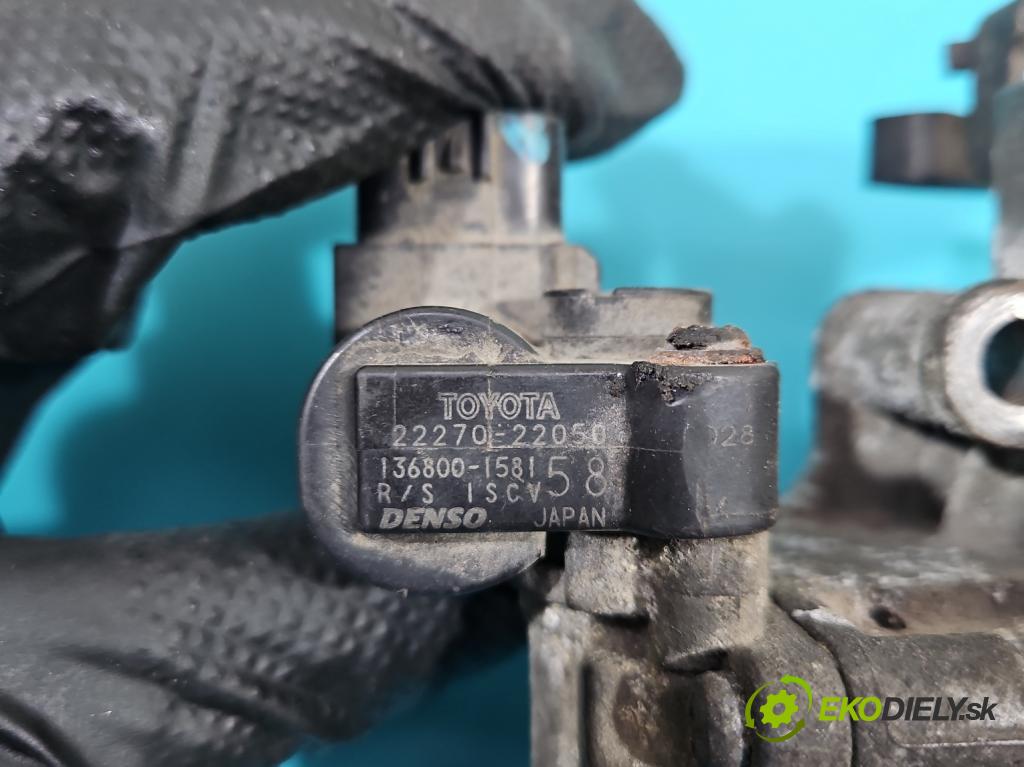 Toyota Corolla E12 2001-2009 1.6 VVti: 110 HP manual 81 kW 1598 cm3 5- klapka 22270-22050 (Škrtiace klapky)