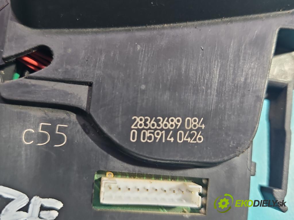 Renault Clio III 2005-2012 1,2.0 16V 75 HP manual 55 kW 1149 cm3 3- prepínač stieračov 28363689 (Prepínače, spínače, tlačidlá a ovládače kúrenia)
