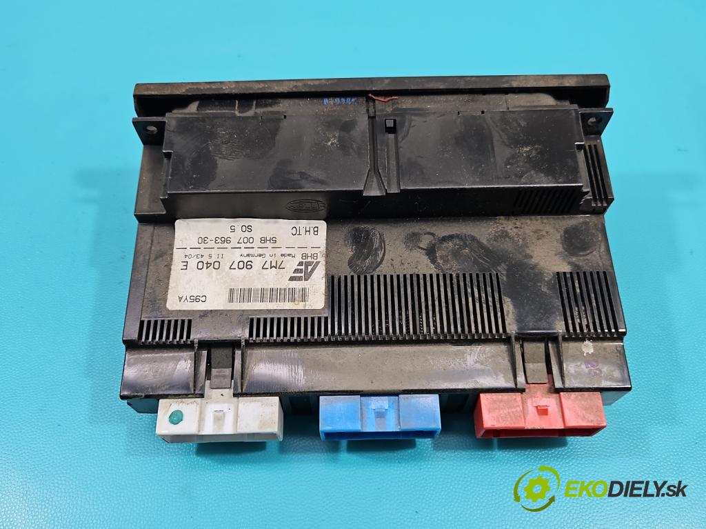 Seat Alhambra I 1996-2010 1.9 tdi 136 HP manual 100 kW 1896 cm3 5- panel kúrenia 7M7907040E