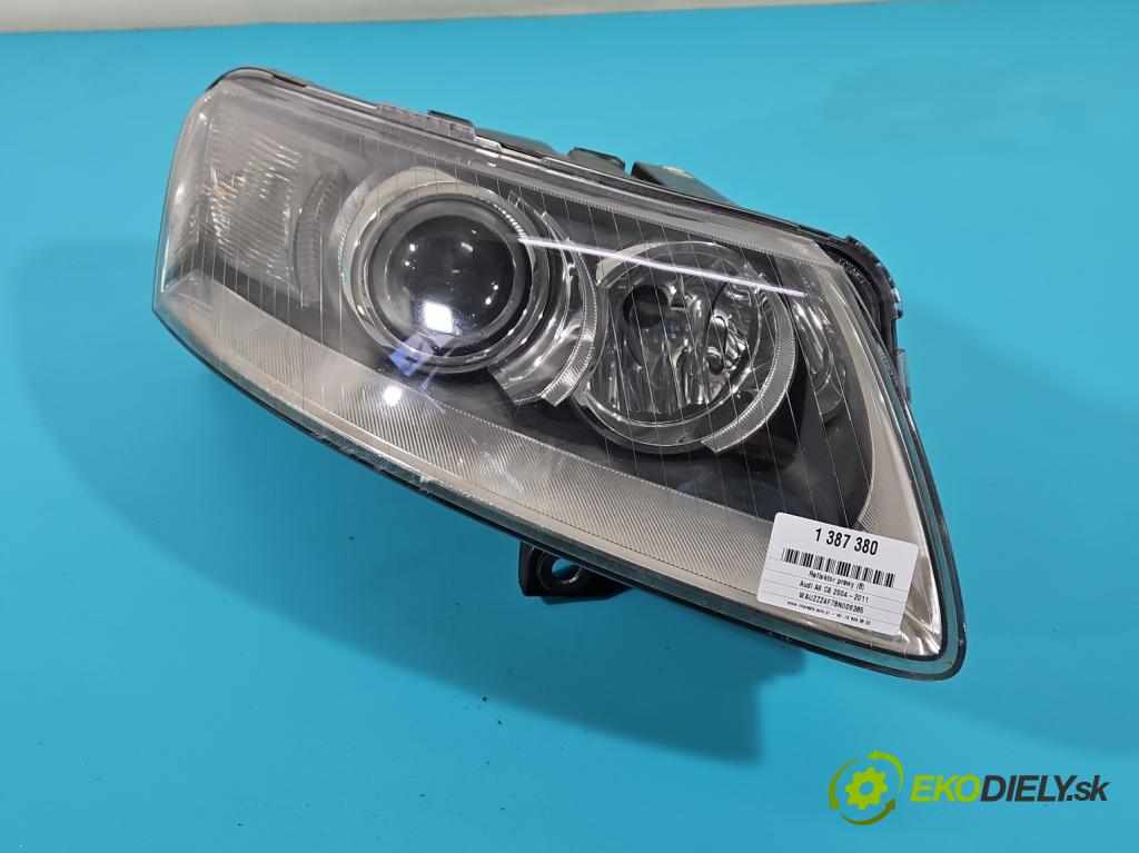 Audi A6 C6 2004-2011 2.7 TDI 179KM automatic 132 kW 2698 cm3 5- Reflektor: pravý 4F0941004AK (Pravé)
