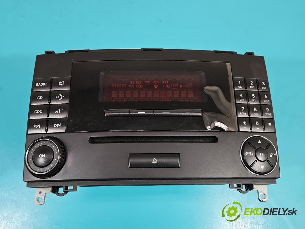 Mercedes A W169 2004-2012 2.0 cdi 140 HP automatic 103 kW 1992 cm3 5- Radio originál A1698204789